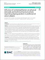 Influence of contextual factors on physical demands and technical-tactical actions regarding playing position in professional soccer players.pdf.jpg