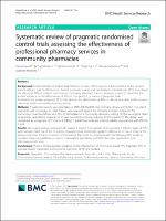 Systematic review of pragmatic randomised control trials assessing the effectiveness of professional pharmacy services in community pharmacies.pdf.jpg